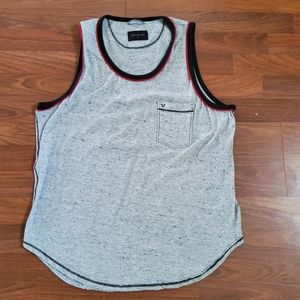 True Religion Men's Sleeveless Tank Top Size L Grey New